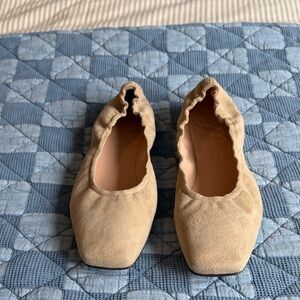 J. Crew Tan Suede Flats